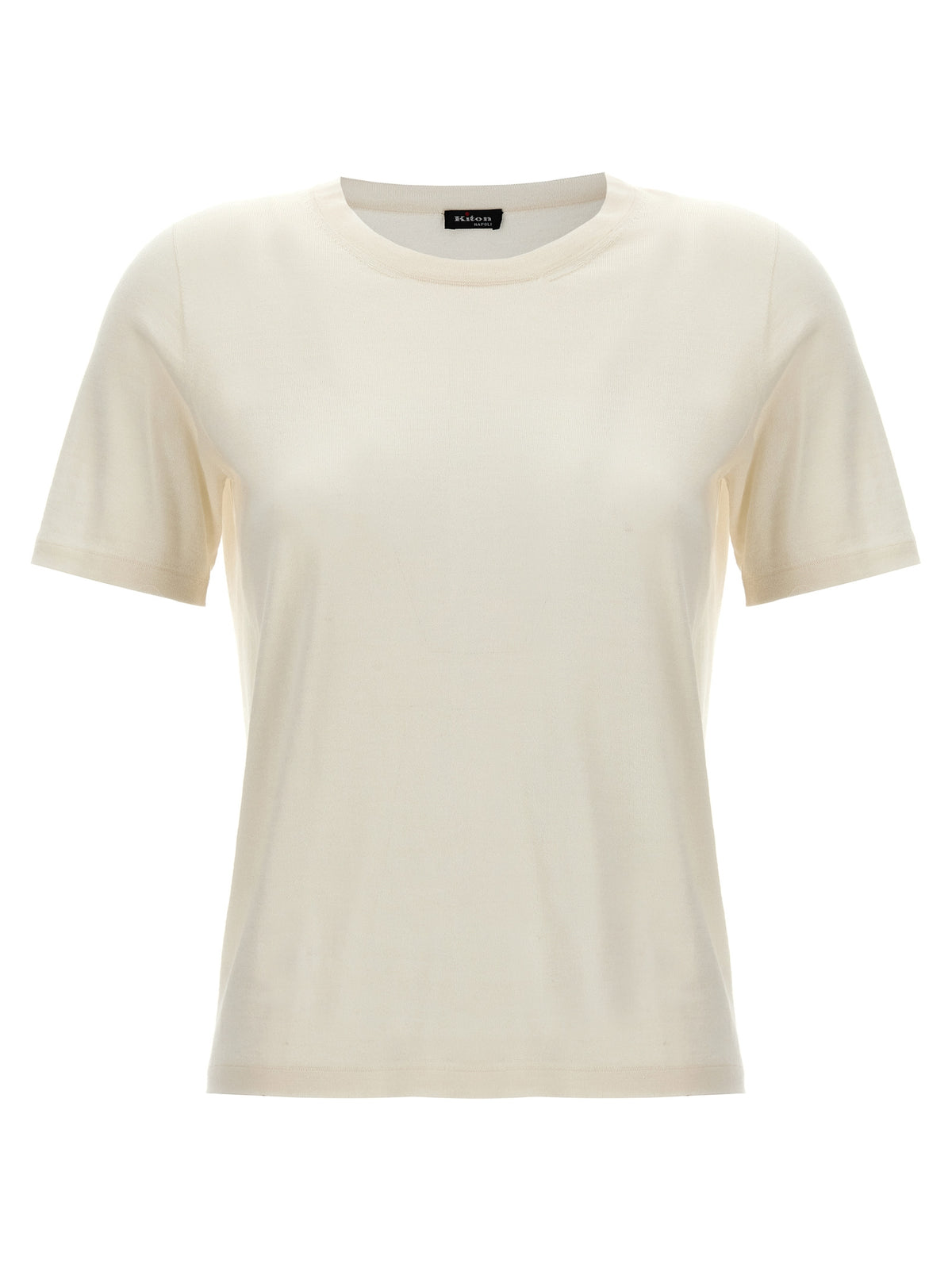 T-shirt Kiton en cachemire blanc
