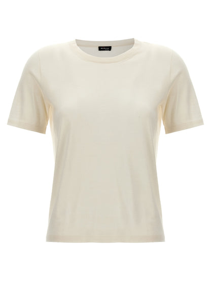 T-shirt Kiton en cachemire blanc