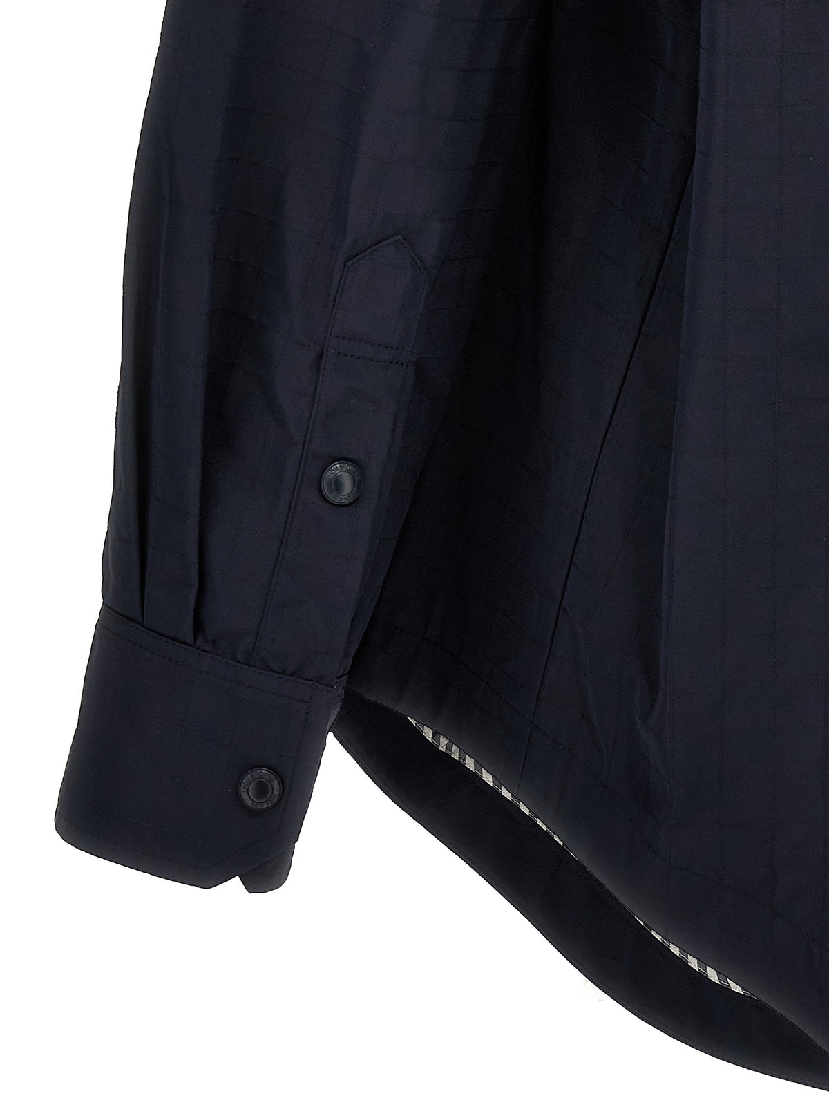 Camicetta in poliammide blu Thom Browne