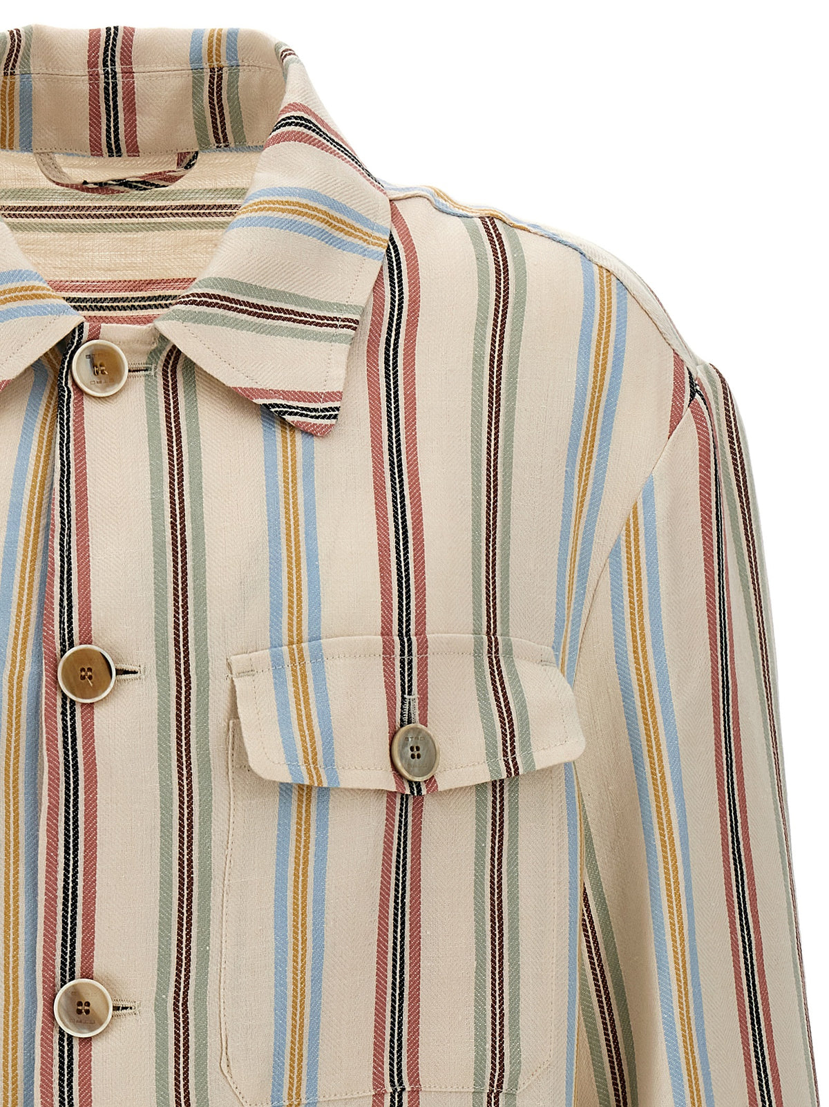 Etro Bluse aus mehrfarbigem Leinen