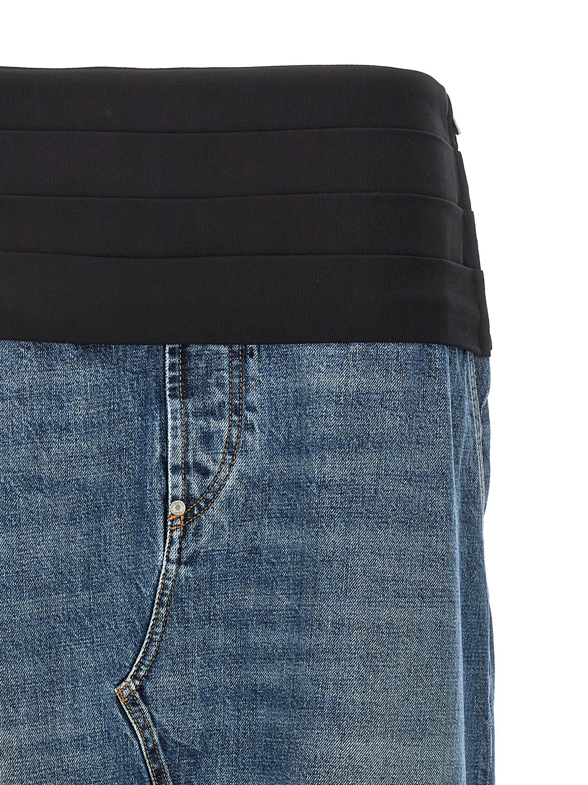Stella McCartney blå minikjol i bomull