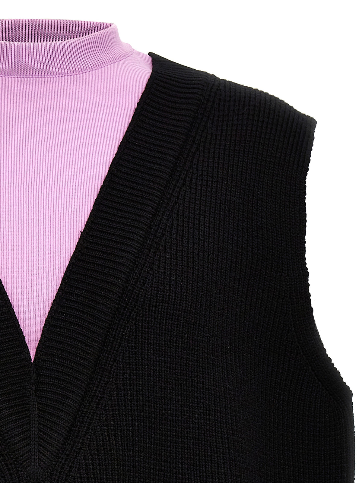 Jil Sander jersey de lana multicolor sin mangas