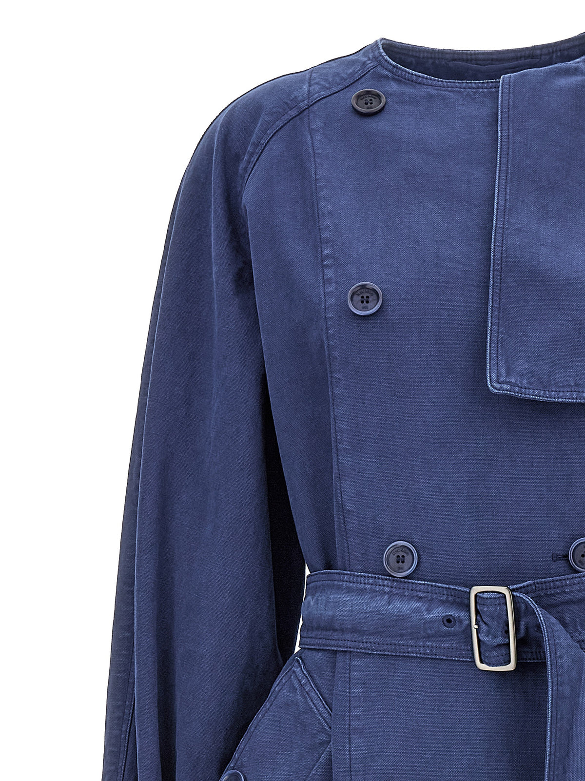 Max Mara Blauwe Katoenen Jas