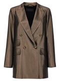 Blazer de seda marrón Max Mara