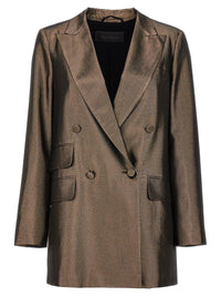 Max Mara Brown Silk Blazer