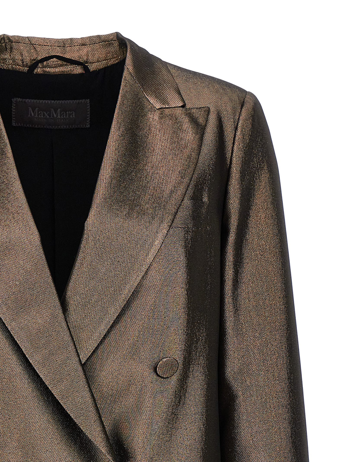 Max Mara Bruine Zijden Blazer