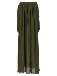 Max Mara Bicolor Silk Mini Skirt