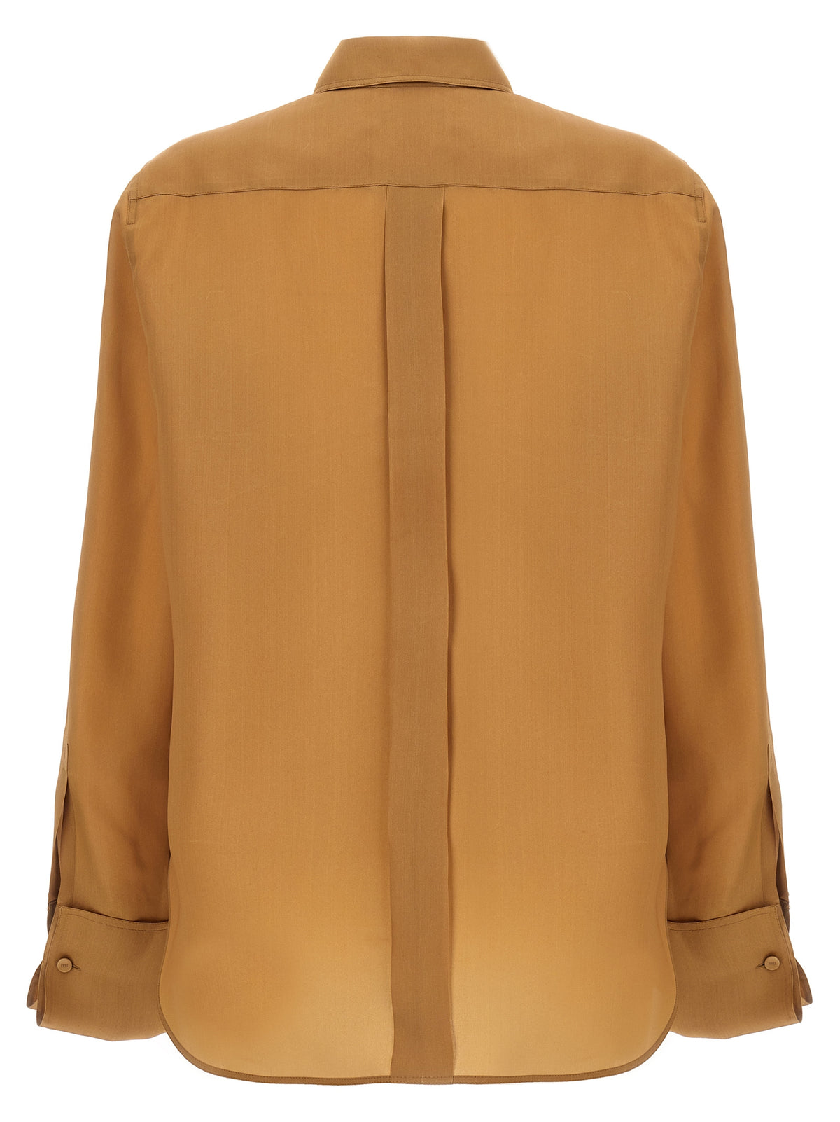 Max Mara beige sidenskjorta