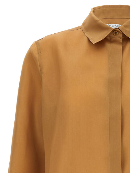 Chemisier en soie beige Max Mara