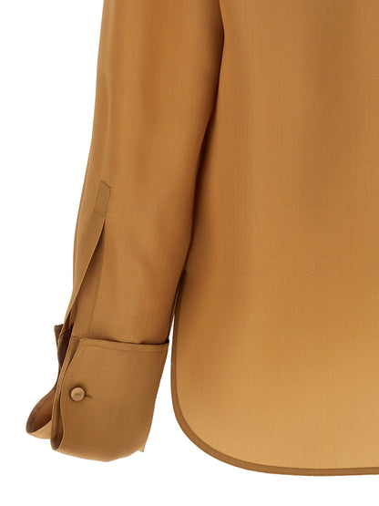 Chemisier en soie beige Max Mara