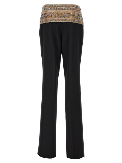 Pantalon de costume Stella McCartney en laine noire