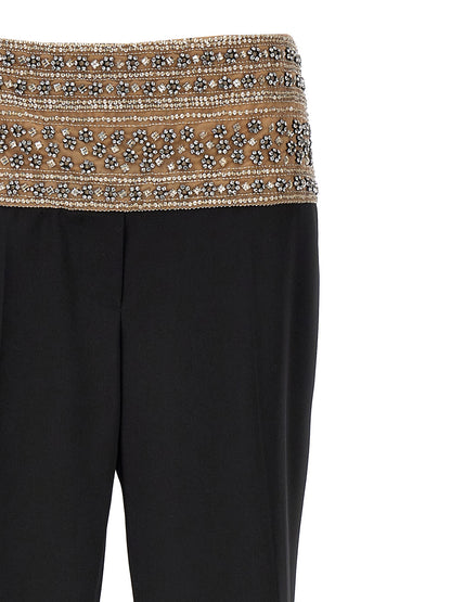 Pantalon de costume Stella McCartney en laine noire