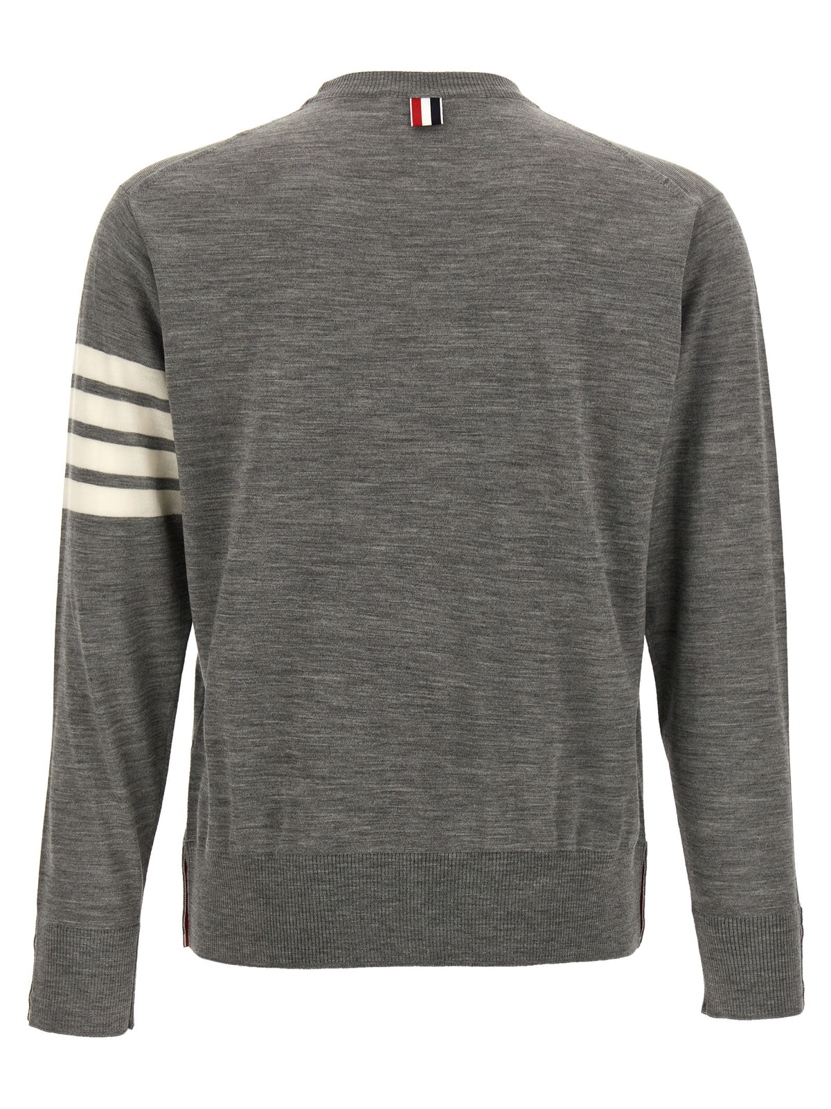 Cardigan Thom Browne grigio in lana vergine