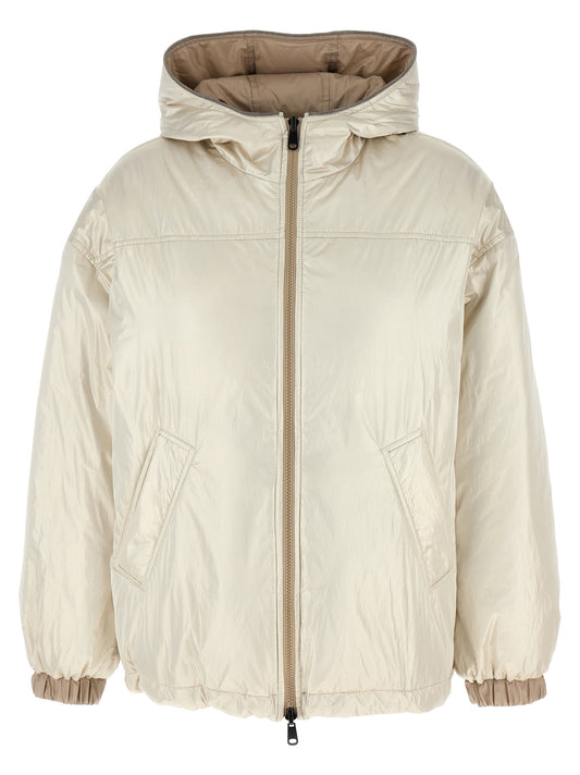 Veste longue Brunello Cucinelli en polyester beige