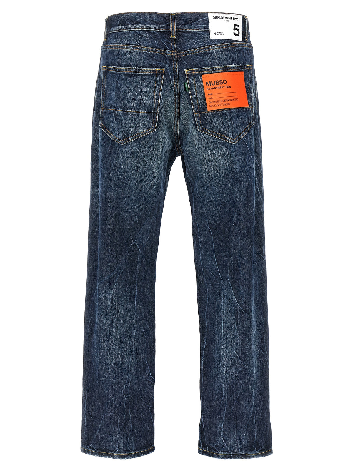 Jeans in denim di cotone blu Department 5