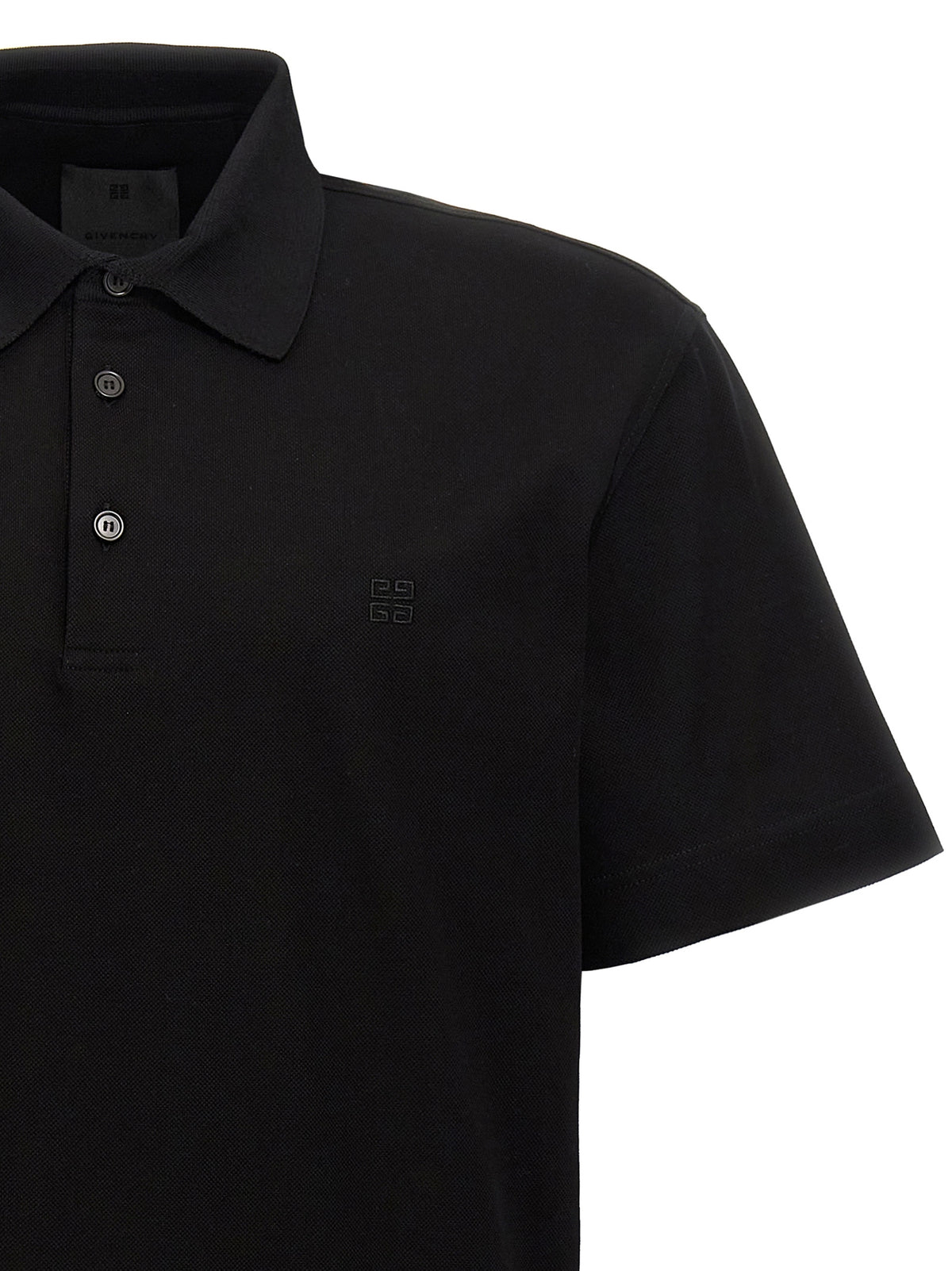 Givenchy Polohemd aus schwarzer Baumwolle