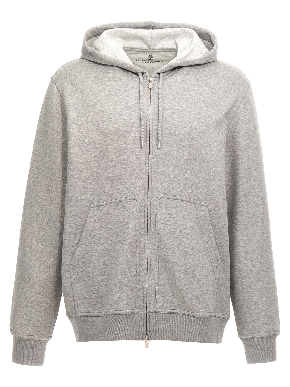 Brunello Cucinelli Grau Baumwoll-Sweatshirt