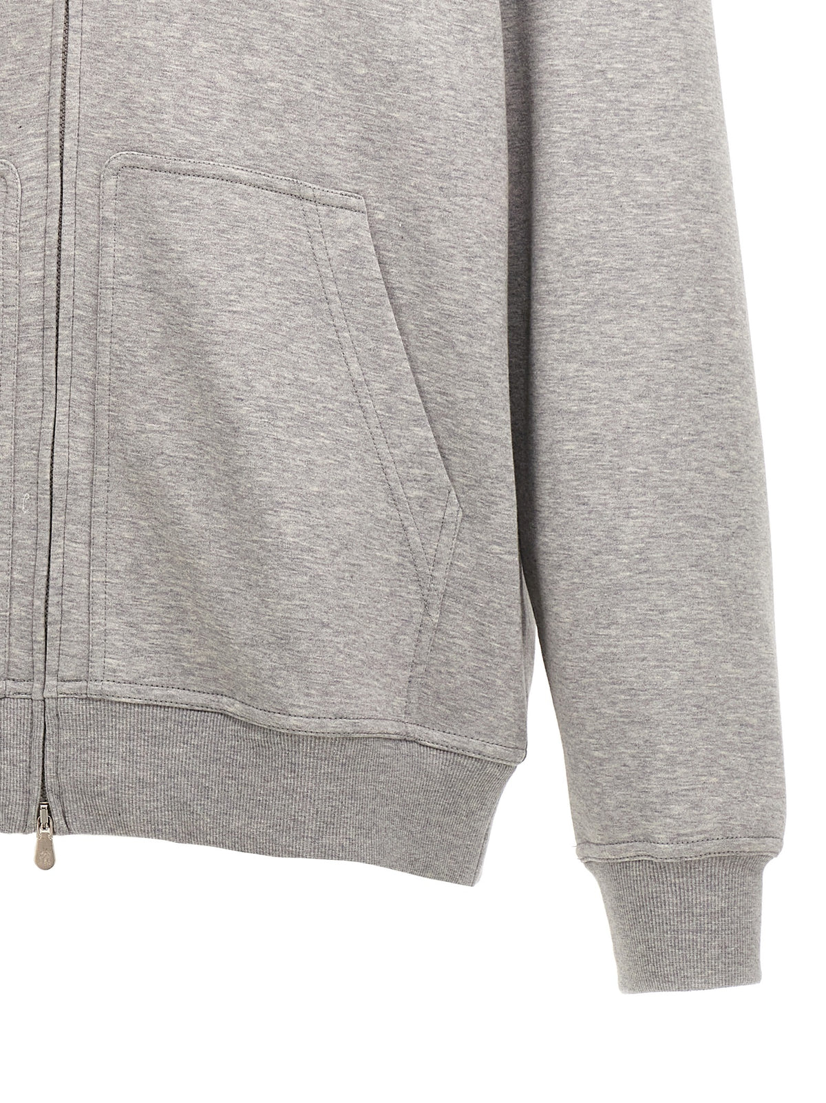 Brunello Cucinelli Grau Baumwoll-Sweatshirt