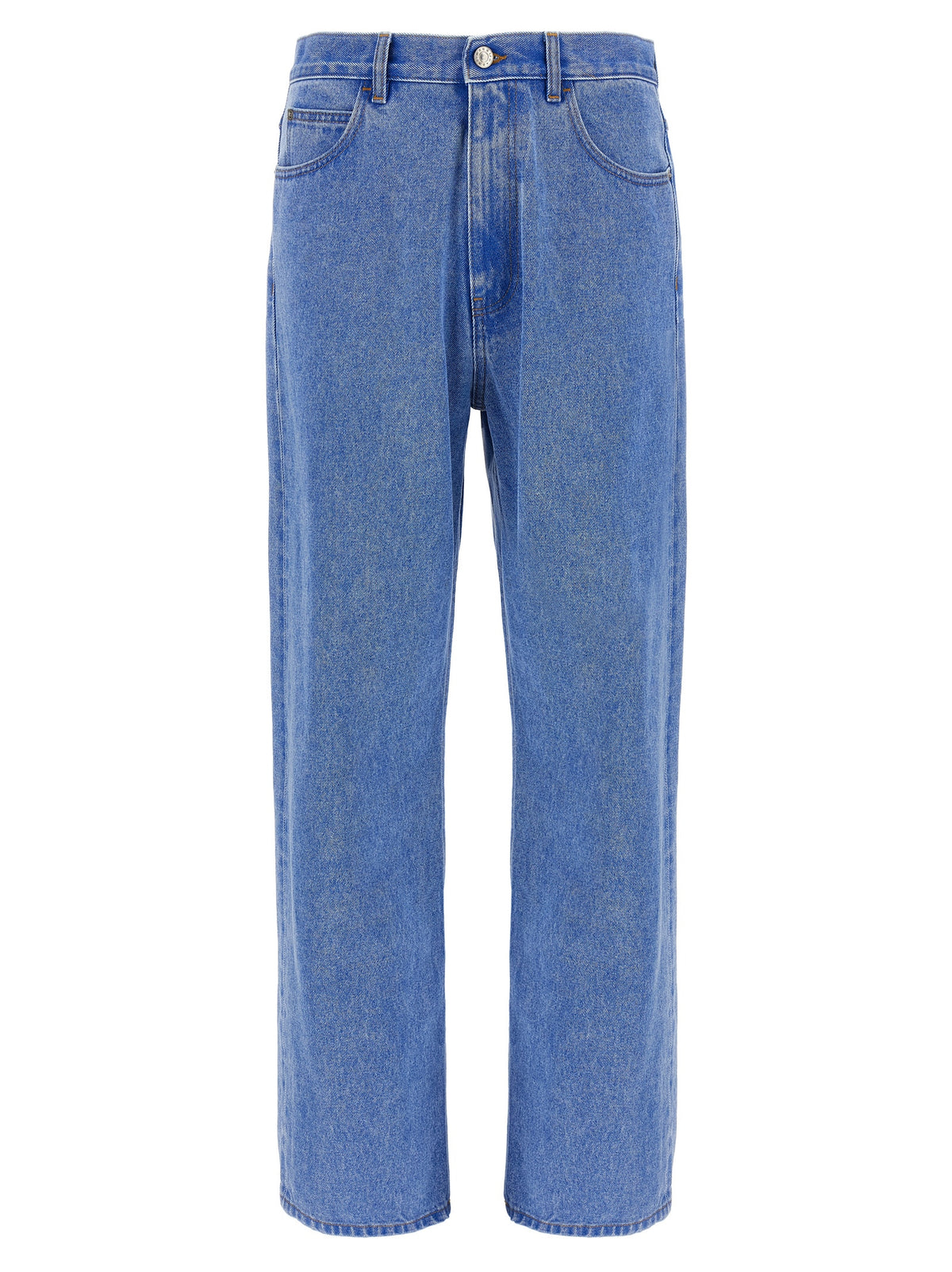 Jeans in denim di cotone blu Marni