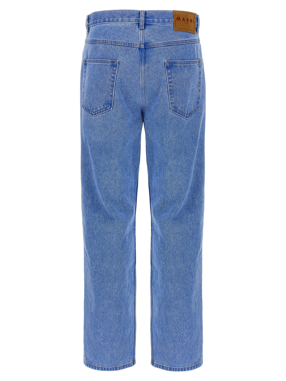Jeans in denim di cotone blu Marni