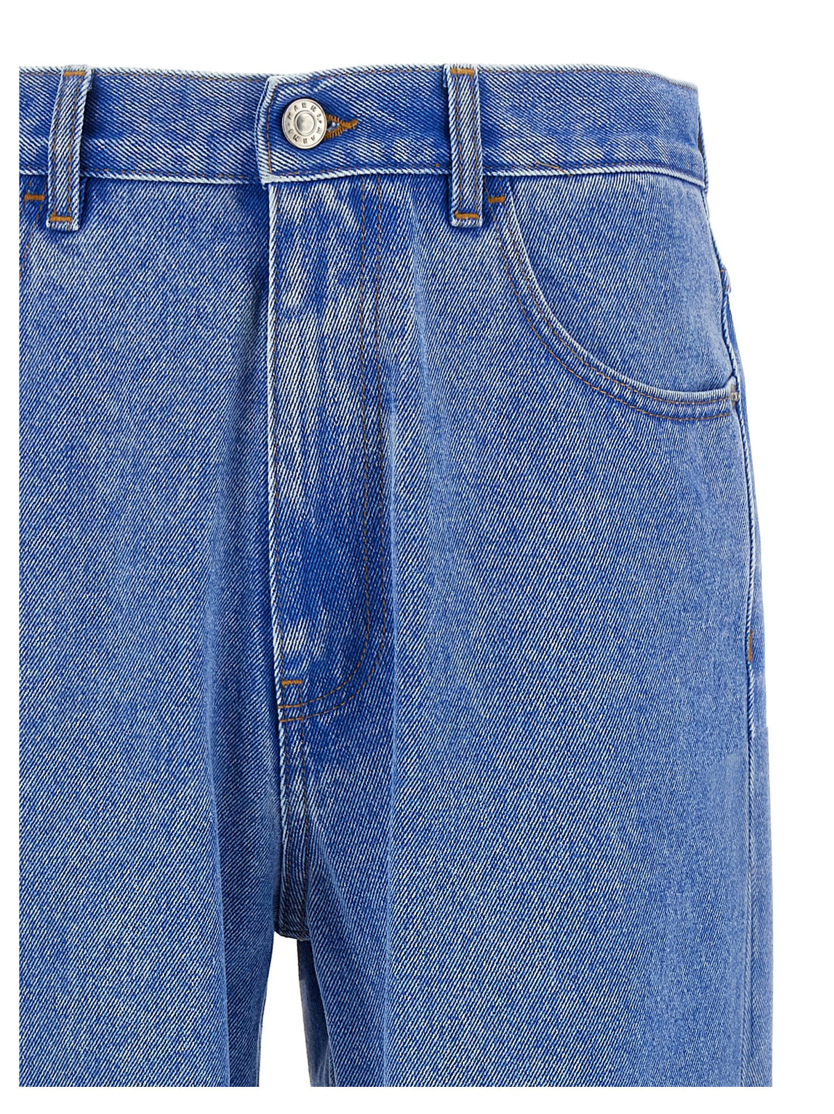 Jeans in denim di cotone blu Marni