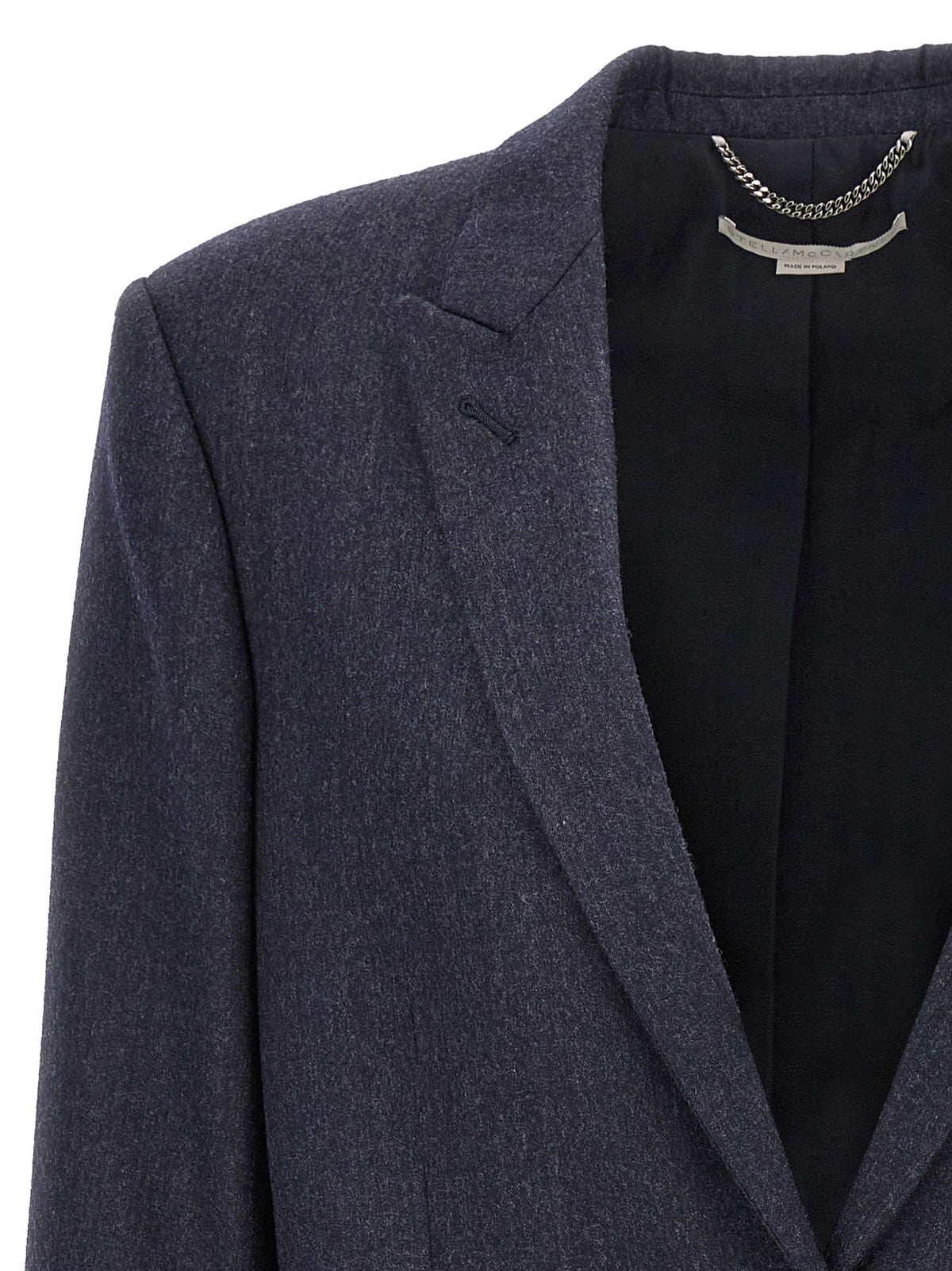 Stella McCartney Blazer de viscosa azul