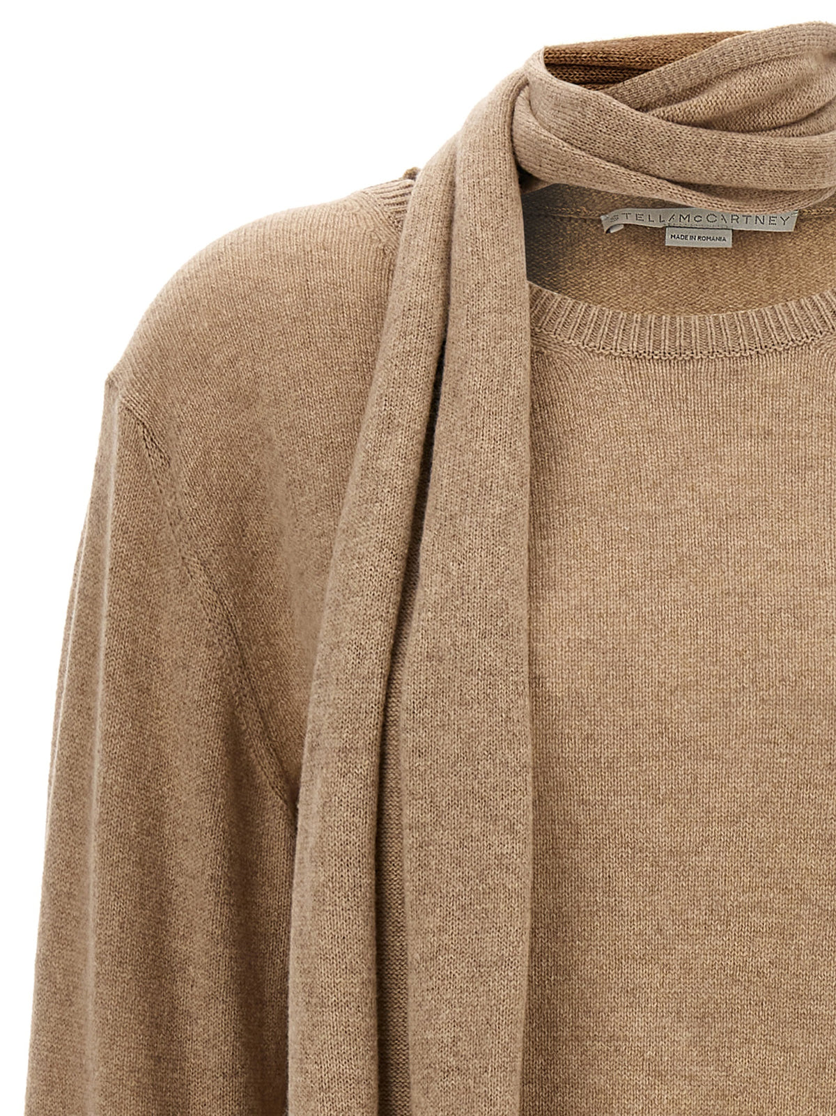 Stella McCartney beige kofta i kashmir
