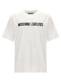 Moschino Bicolor Baumwoll-T-Shirt