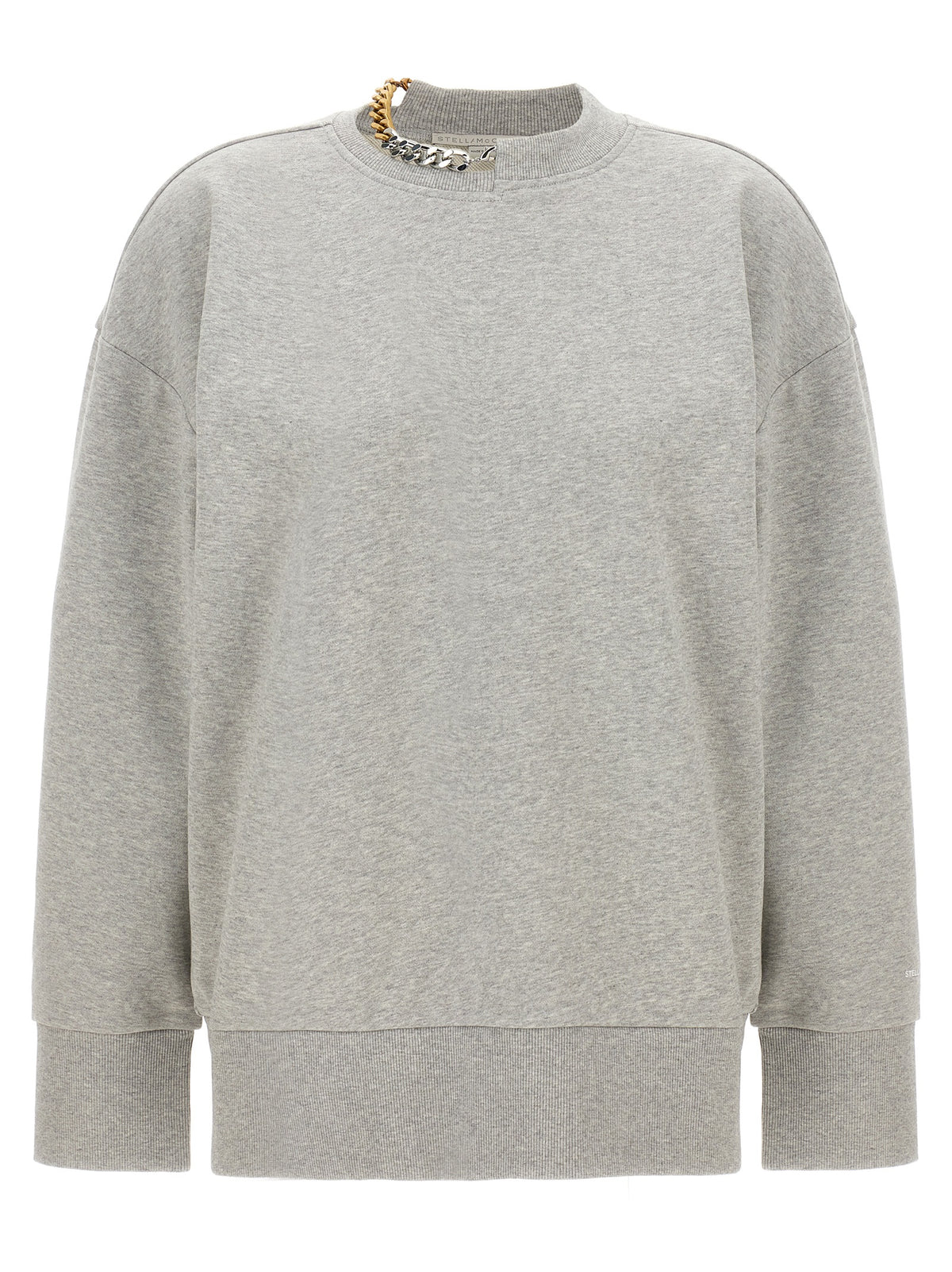 Felpa in cotone grigia Stella McCartney
