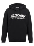 Sudadera con capucha bicolor de algodón Moschino