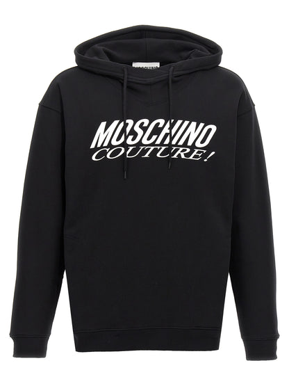 Felpa Moschino bicolore in cotone