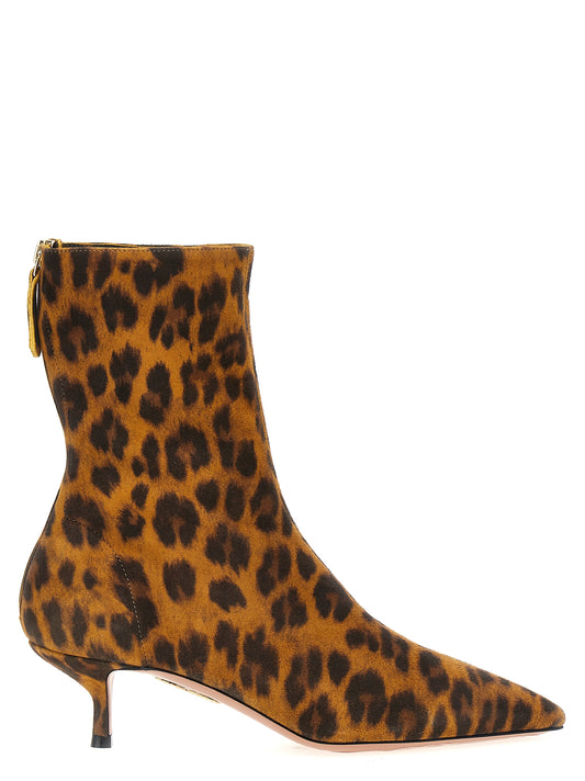Bottines Aquazzura en cuir suédé multicolore