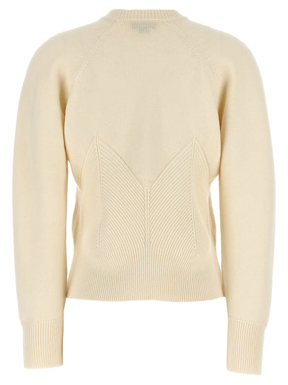 Cardigan en Laine Blanche Alexander McQueen