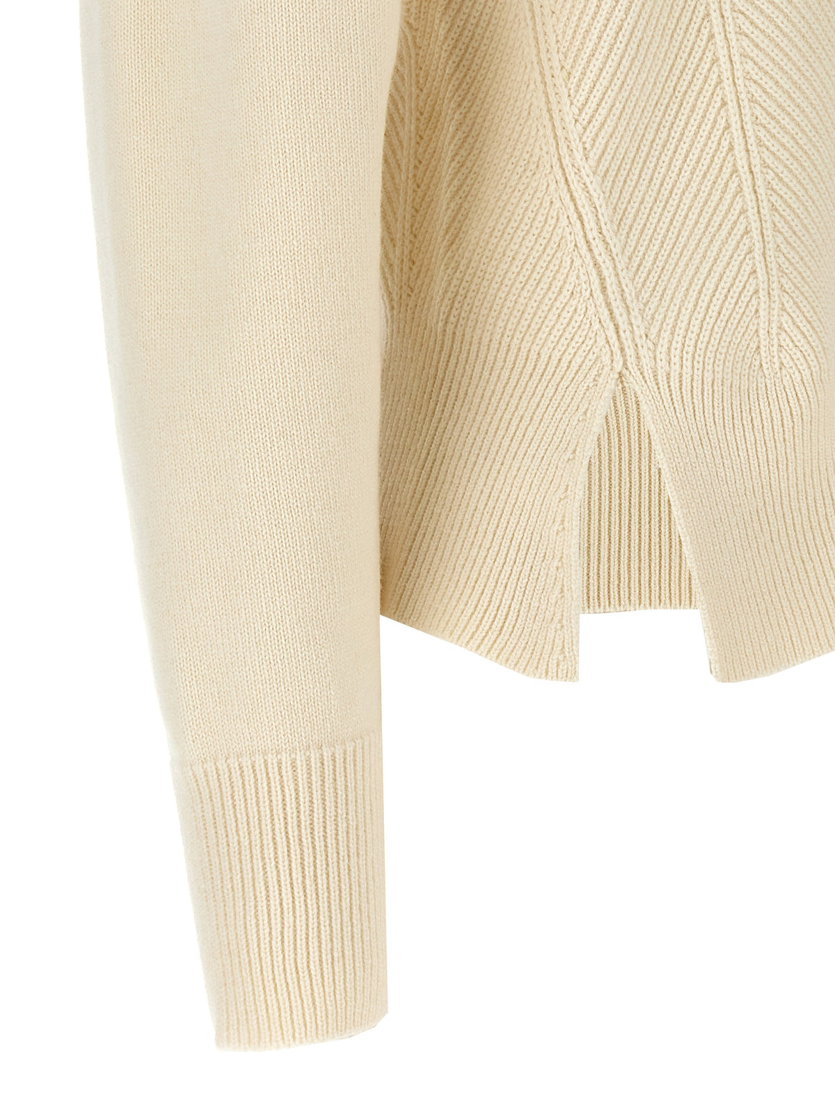 Cardigan en Laine Blanche Alexander McQueen