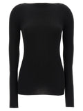 Rick Owens Schwarzer Wollpullover