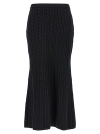 Mini-jupe Alessandra Rich en laine noire