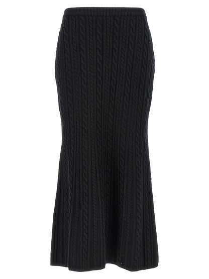 Mini-jupe Alessandra Rich en laine noire