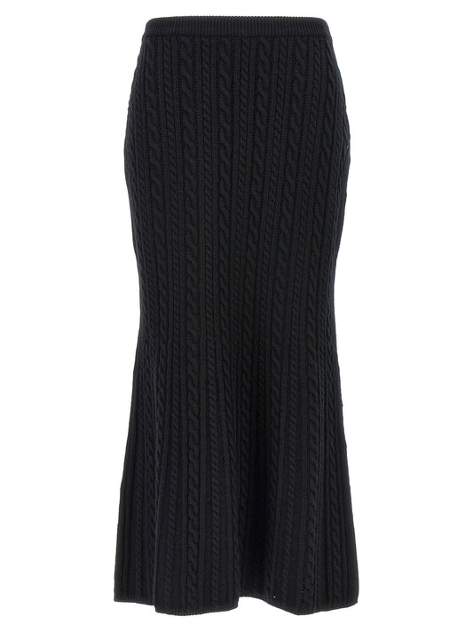 Mini-jupe Alessandra Rich en laine noire
