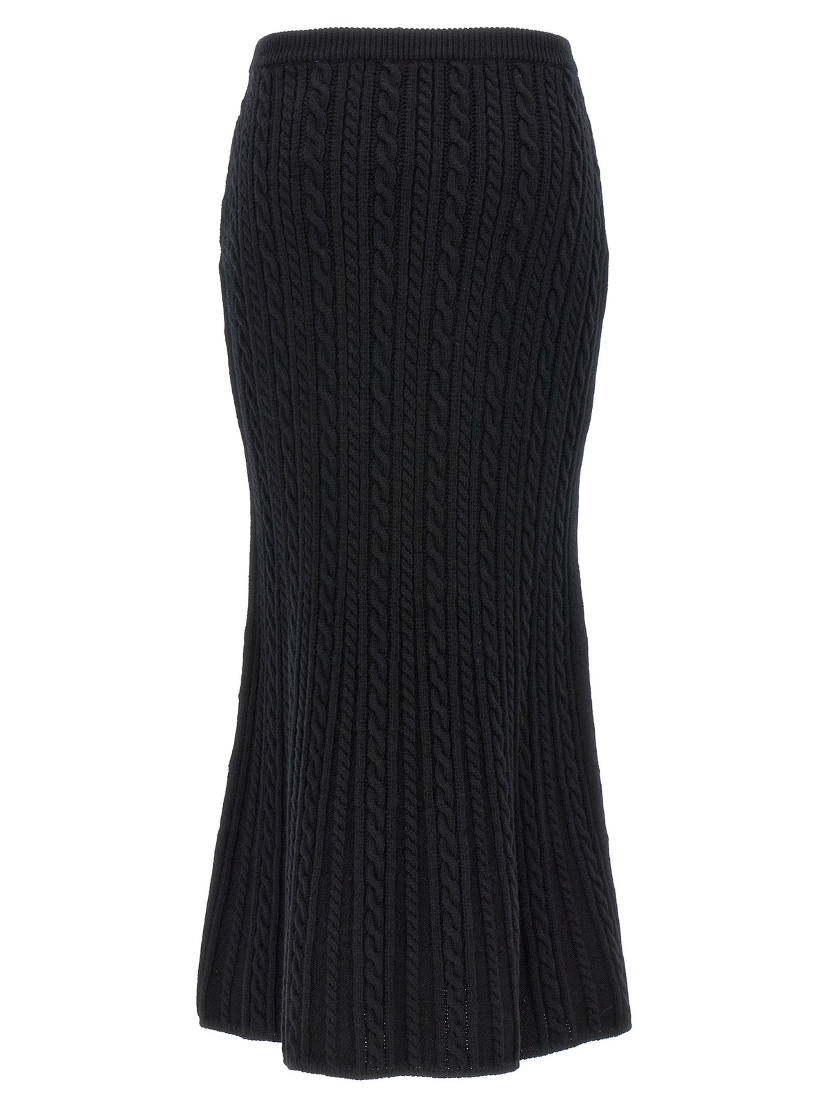 Mini-jupe Alessandra Rich en laine noire