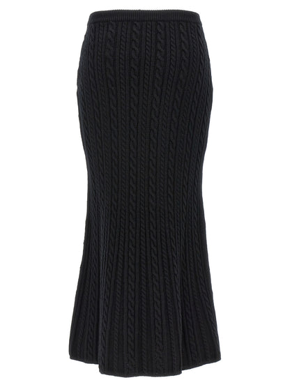 Mini-jupe Alessandra Rich en laine noire