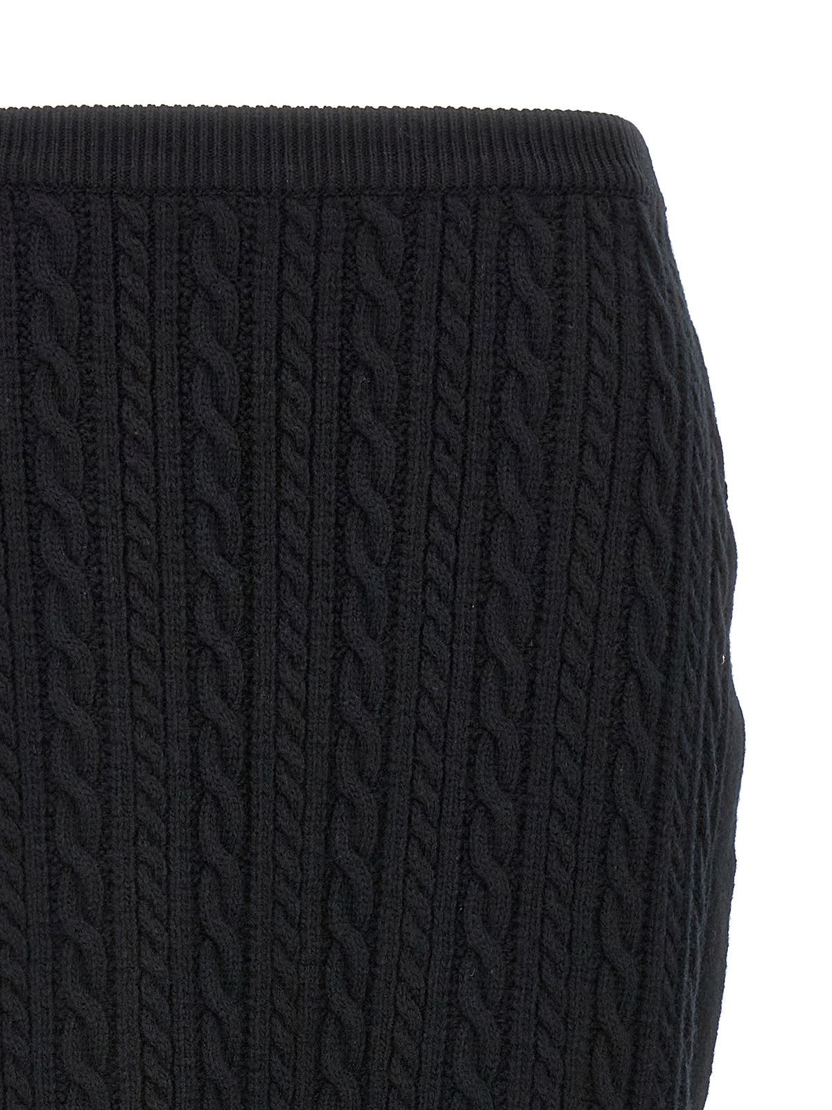 Mini-jupe Alessandra Rich en laine noire