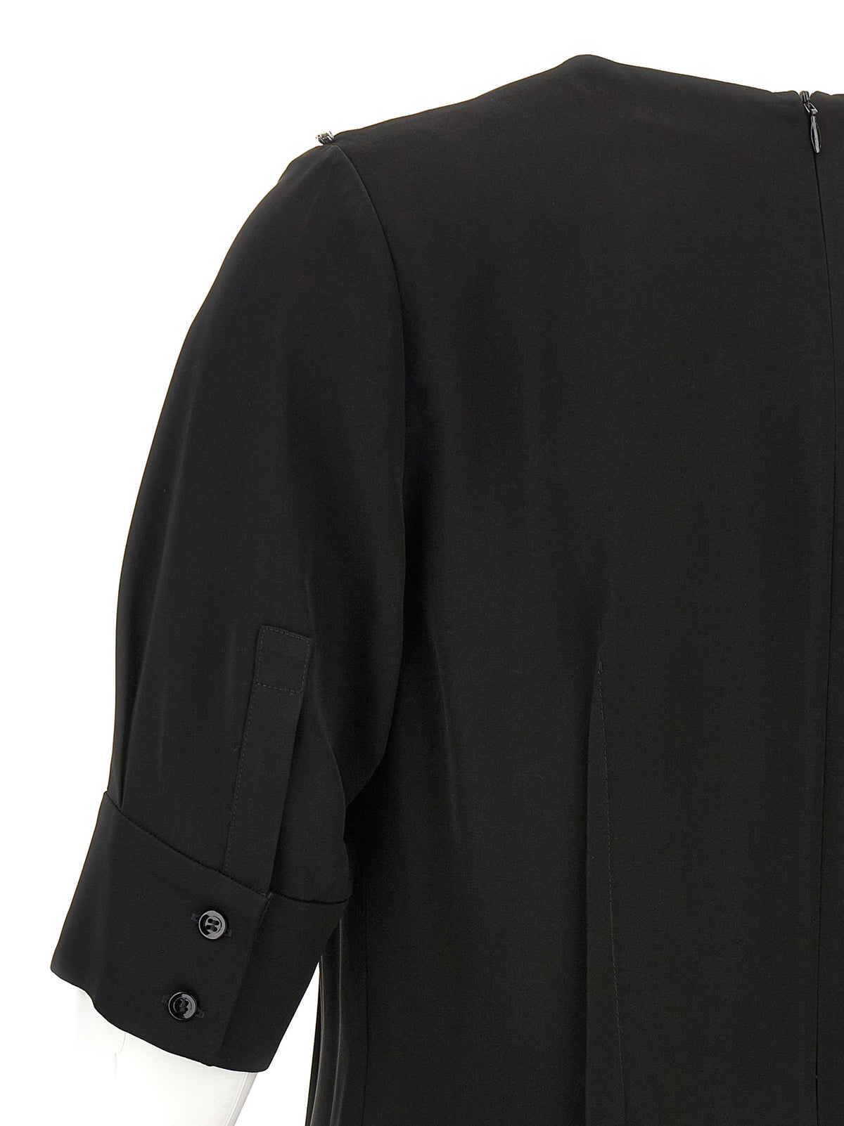 Robe midi noire en viscose Sportmax