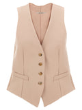 Gilet smanicato Max Mara in acetato multicolor