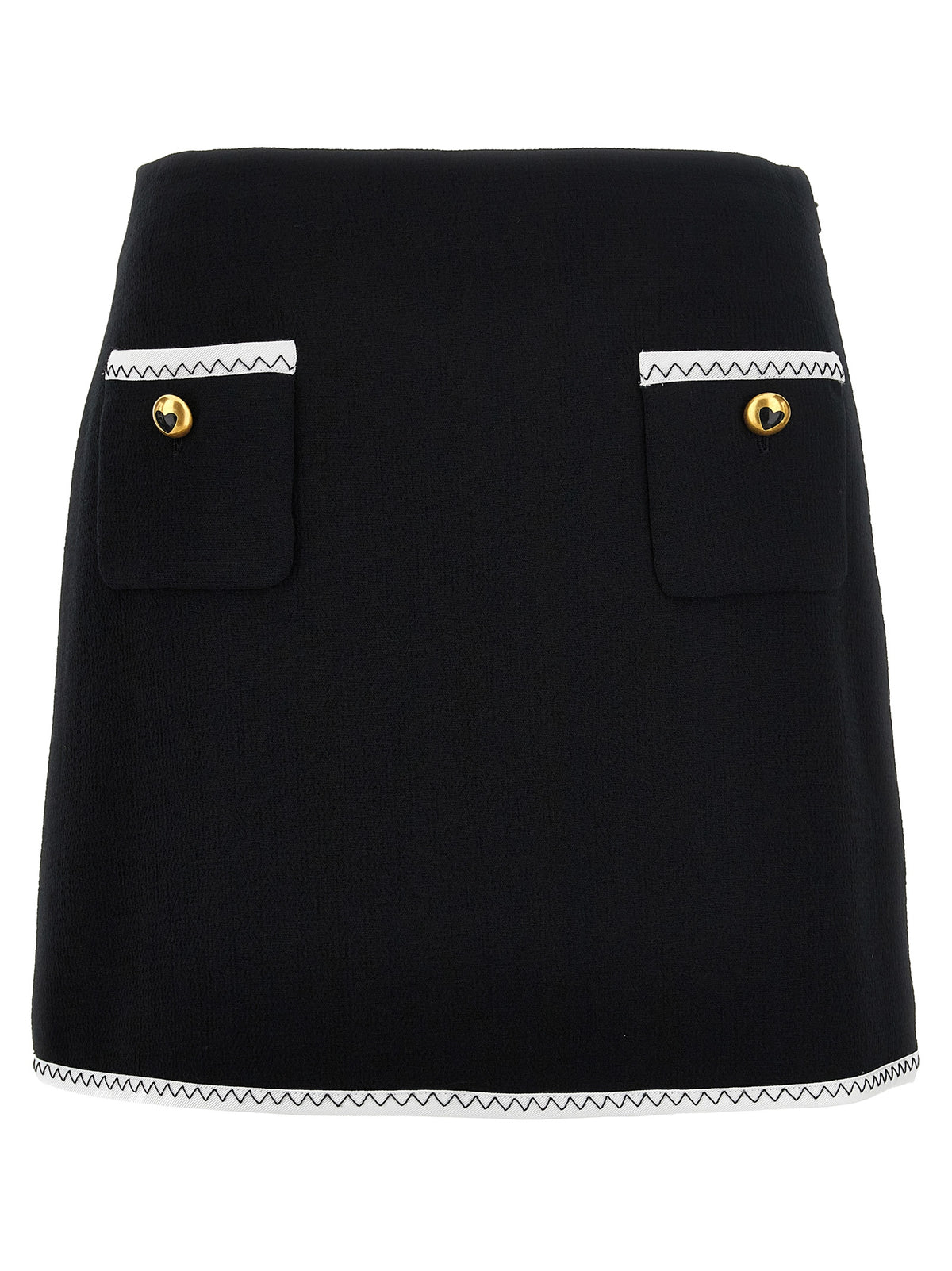 Gonna lunga in viscosa bicolore Moschino