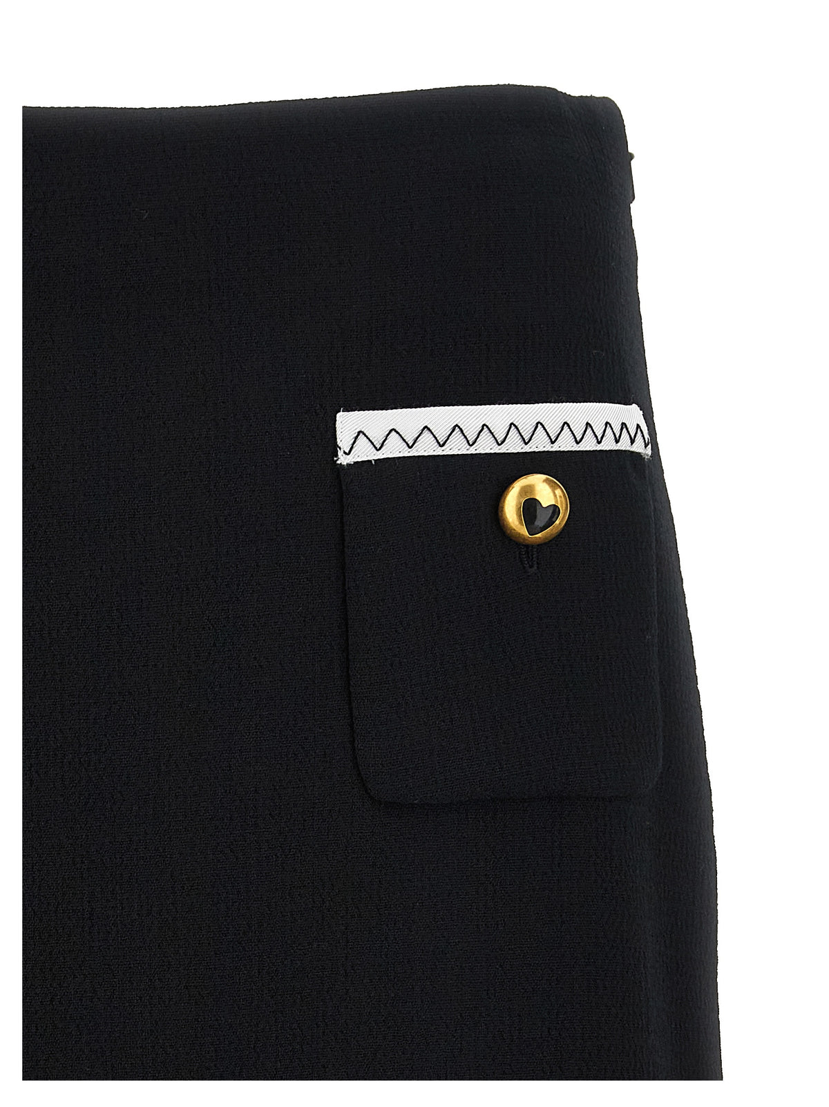 Gonna lunga in viscosa bicolore Moschino