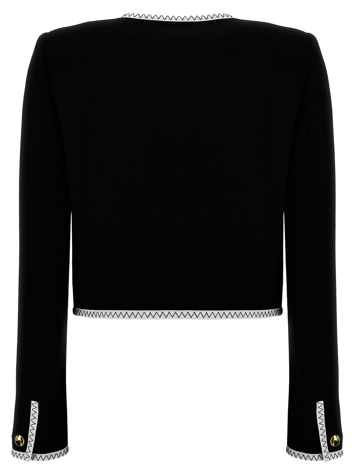 Veste longue bicolore en viscose Moschino