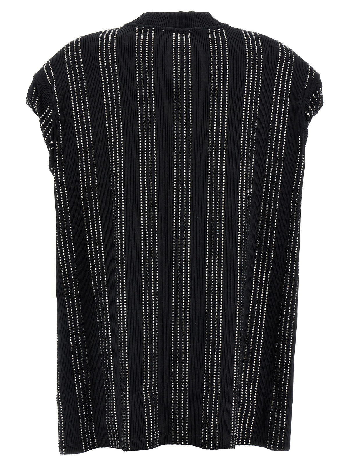 Robe courte en coton noir The Attico