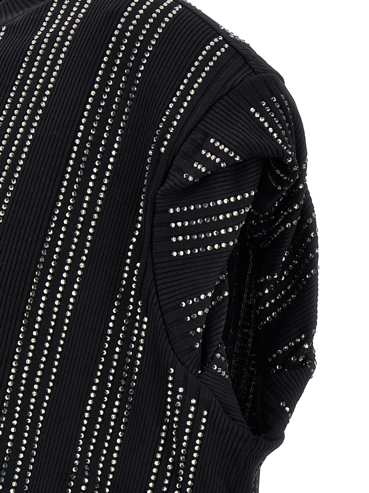 Robe courte en coton noir The Attico