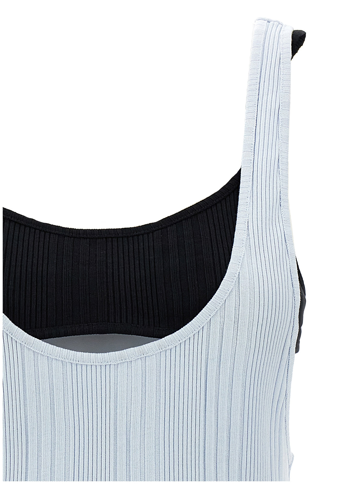 Canotte in cotone blu The Attico