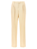 Pantalon de costume Tom Ford en soie beige